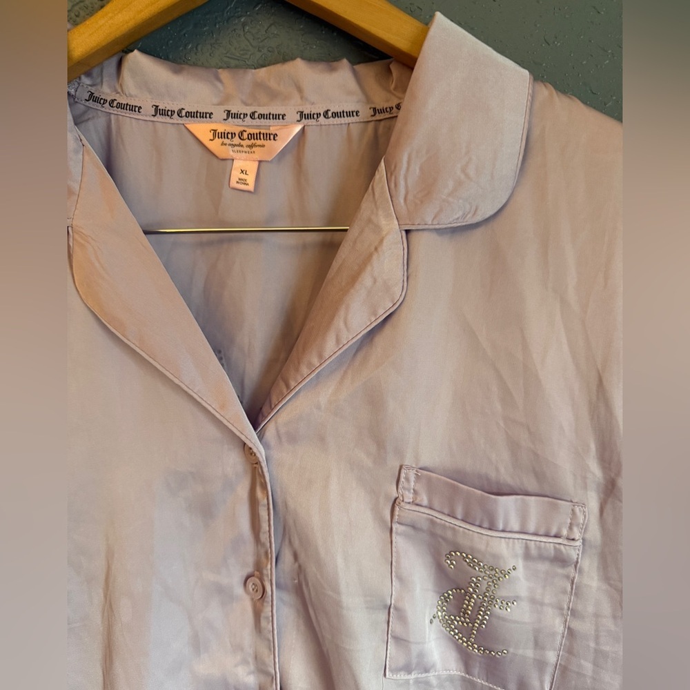 Juicy Couture Lavender Button-Up PJ Top